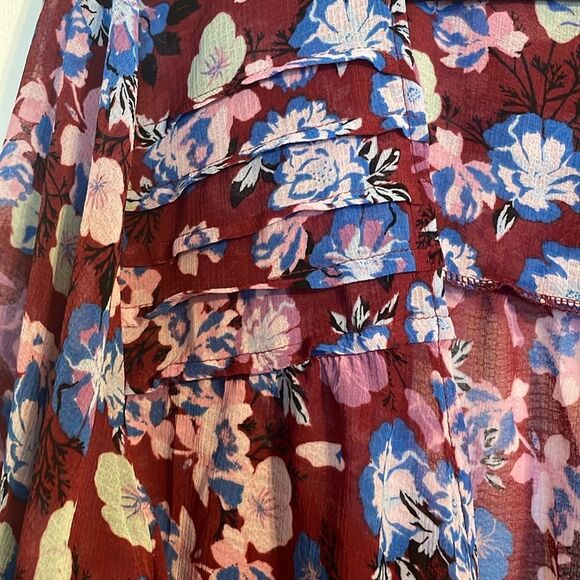 Free People Maybel Floral Blouse M - Picture 8 of 11